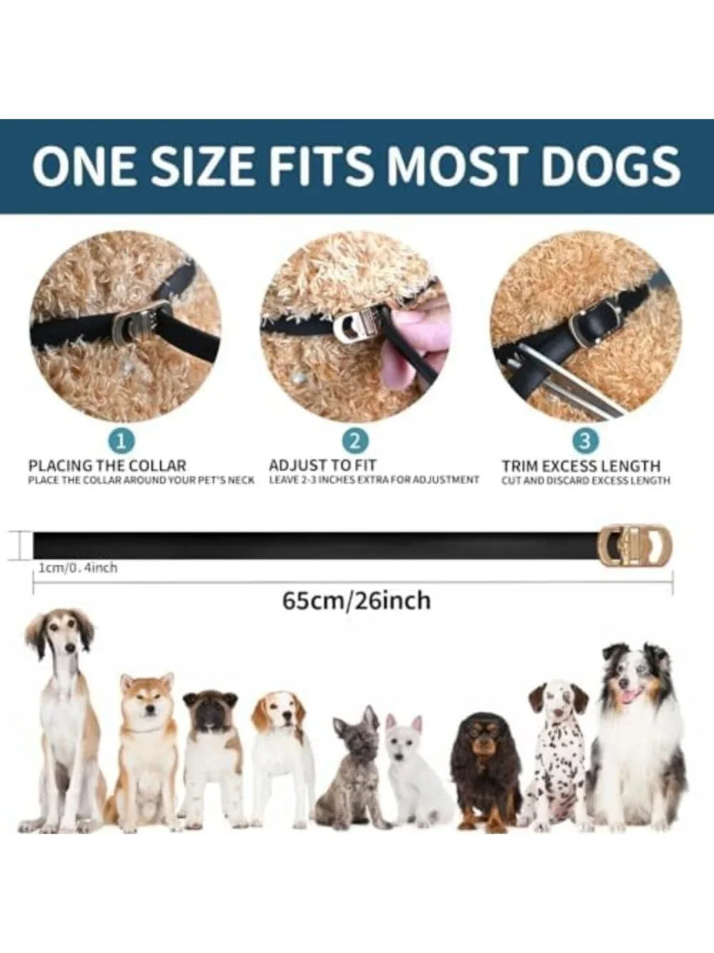 Effective Flea and Tick Prevention Collar for Dogs - 4 Pack, Long-Lasting